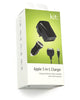 Kit Apple 30-pin 3 in 1 Mains, In-Car and USB Charger 2.1A. IPADUMPC
