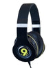 nineaudio NAV-101W Vega Over Ear Headphones with Enhanced Bass Black and Yellow