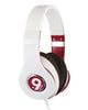 nineaudio vega red and white headphones