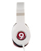 nineaudio NAV-101B Vega Headphones with in line mic and remote Red and White