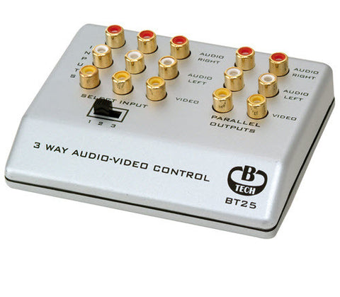 b-tech bt25 audio and video switch box