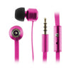 Kitsound Ribbons Flat Cable Earphones with Mic in Purple KSRIBBPU