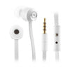 white kitsound metal ribbons headphones in ear design