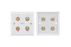 Speaker Wallplate for a Pair of Speakers White by AV:Link 122.292UK