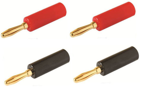 high quality gold hifi banana speaker plugs