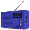 KitSound KSPIXBL Pixel Portable Mini DAB Radio and Alarm Clock Blue