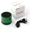 Bluetooth Wireless Speaker Rechargeable For iPhone iPad tablet with Micro SD Slot. Green