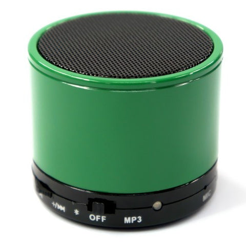 Bluetooth Wireless Speaker Rechargeable For iPhone iPad tablet with Micro SD Slot. Green