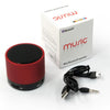Bluetooth Rechargeable Speaker For iPhone iPod smartphone Handsfree and Micro SD Slot. Red