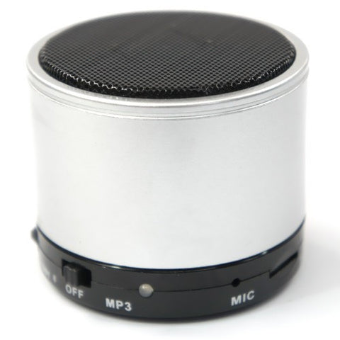 Bluetooth Portable Rechargeable Speaker For iPhone iPad smartphone with Micro SD Slot. Silver