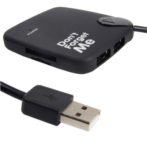 combined usb hub and card reader