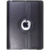 360 Degrees Rotating Stand (Black) PU Leather Folio Case Cover for Apple iPad 2 / 3 / 4 Generation