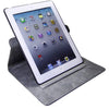 360 Degrees Rotating Stand (Black) PU Leather Folio Case Cover for Apple iPad 2 / 3 / 4 Generation