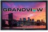 grandview cyber series fixed frame projector screen wall mounted