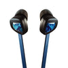 EOps NoiseZero iXi Titanium In-ear Headphones Volume Control and Mic Blue Camo