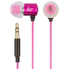 pink ace kitsound in ear headphones with anti tangle cable