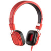 kitsound ks clash two tone red headphones with microphone