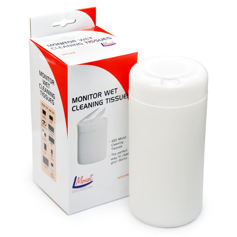 Monitor, Camera, Tv, Satnav, Phone, Tablet Wet Cleaning Tissues L Mount LMTEC008