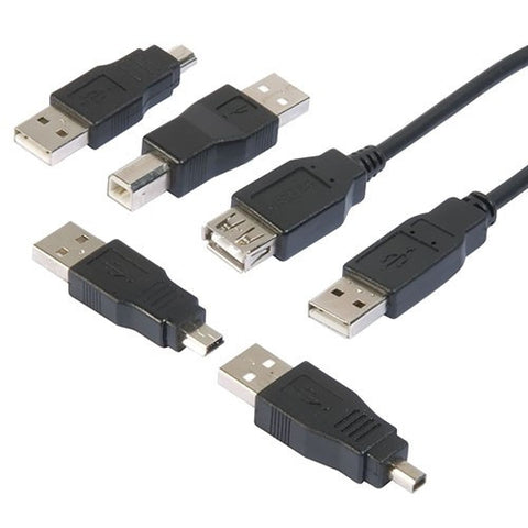 usb 2 cable plug converter adapter kit