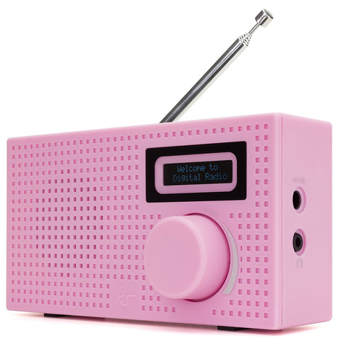 kitsound pink mini dab radio