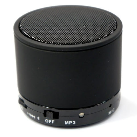 Bluetooth Rechargeable Travel Speaker For smartphone Handsfree Function Micro SD Slot. Black