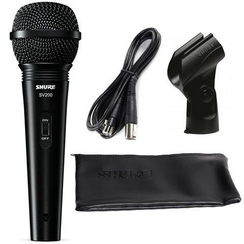 shure sv200-a microphone with accessories included